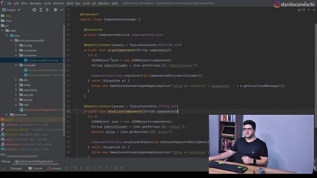 COMO UTILIZEI RABBITMQ E JAVA COM SPRING BOOT PARA AUTOMAÇÃO RESIDENCIAL смотреть онлайн