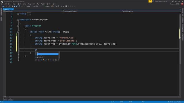 C# Online Eğitim Dersleri, C# Dosya Oluşturma İşlemleri, Visual Studio 2017 C# Dersleri смотреть онлайн
