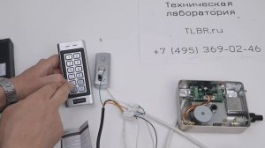 Подключение и настройка кодовой панели TANTOS ts-kbd-em2-metal к электромоторному замку