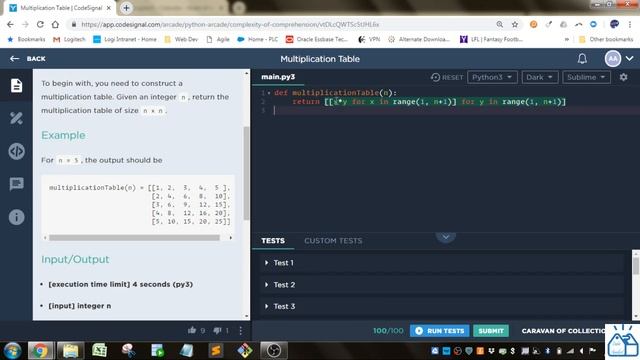 Python - CodeSignal Multiplication Table 34 смотреть онлайн