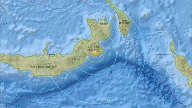 M 6.8 EARTHQUAKE - NEW BRITAIN REGION, P.N.G. - April 30, 2015 смотреть онлайн