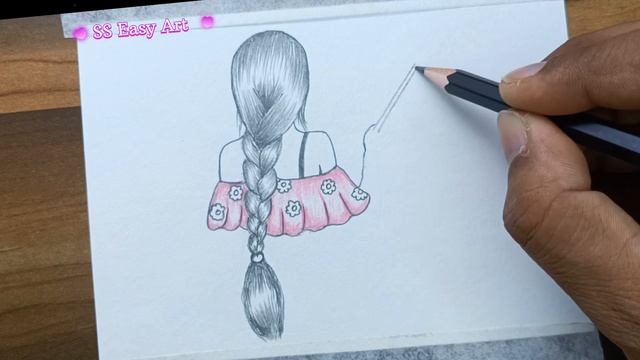 How to draw a beautiful fashion girl || Pencil sketch for beginners || Cute girl drawing || Drawing смотреть онлайн