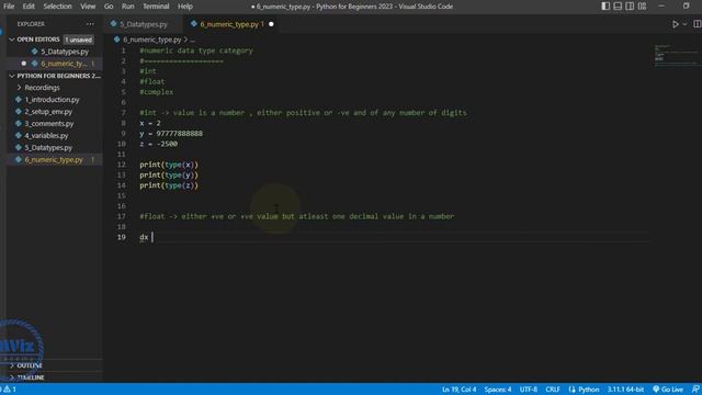 6. Numeric Datatypes in python | By GWiz Academy | Certificate Included смотреть онлайн