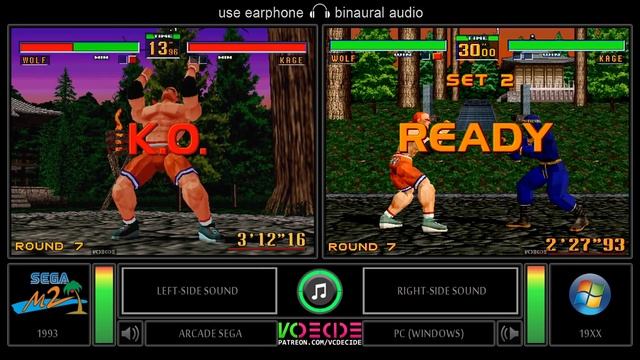 Virtua Fighter 2 (Arcade vs PC) Side by Side Comparison - Dual Longplay смотреть онлайн