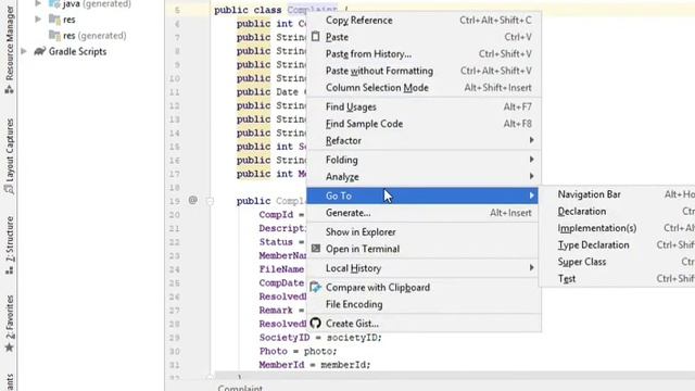 Shortcut to create constructor, getter and setter in android смотреть онлайн