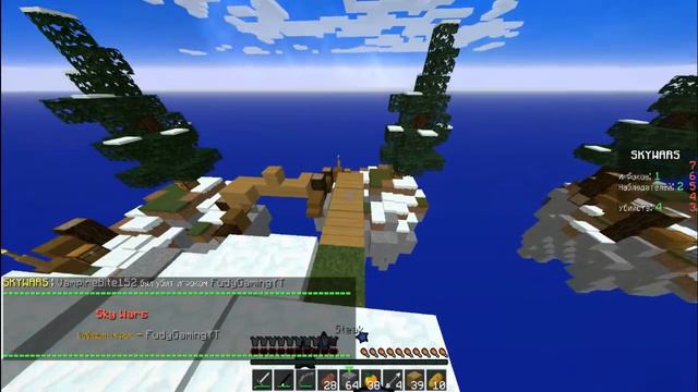 Откуда 300 сабов ? - Minecraft SkyWars |003| [720p60fps] смотреть онлайн