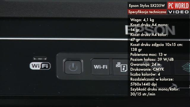 Epson Stylus SX235W - test PC World смотреть онлайн