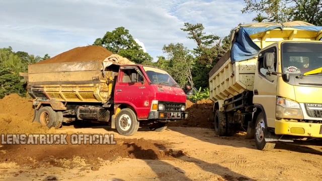 Dump truk toyota dyna rino muatan full bak pakai bak sambung jomplang muatan смотреть онлайн
