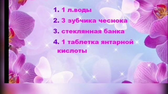 Чеснок - спасение для орхидей!!! смотреть онлайн