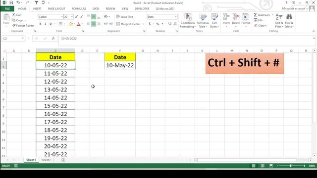 date formate in excel shortcuts | excel keyboard shortcuts | date format in excel смотреть онлайн