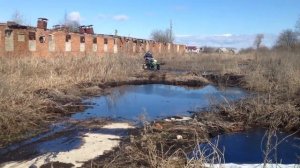 Первые покатушки на мотоблоке