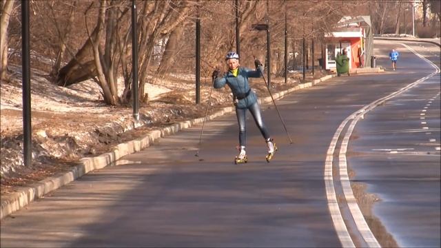 Лыжероллеры, Первые шаги. смотреть онлайн