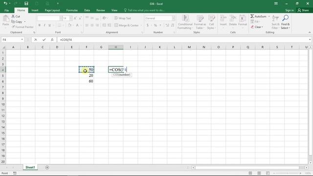 How to Use the COS Function in Excel смотреть онлайн