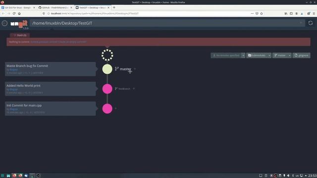 Installing and playing around with Git GUI ungit смотреть онлайн