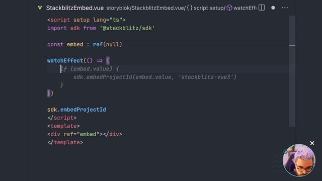 Embbedable StackBlitz Blocks in Storyblok смотреть онлайн