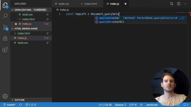 Live Coding a Simon Game: HTML, CSS, Javascript смотреть онлайн