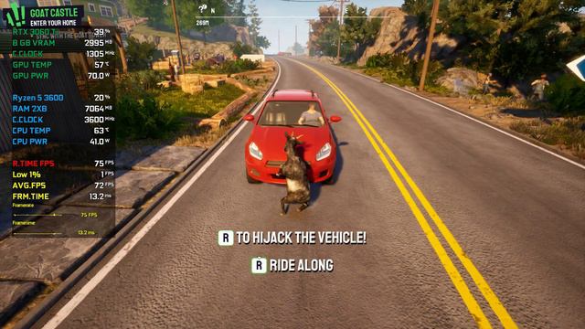 Goat Simulator 3- On RTX 3060 Ti + Ryzen 5 3600 - Very high,high,medium,low 1080p Gameplay смотреть онлайн