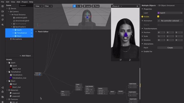 Уроки Spark AR Random КАРТИНОК и 3D ОБЪЕКТОВ. Маска в инстаграм рандом смотреть онлайн