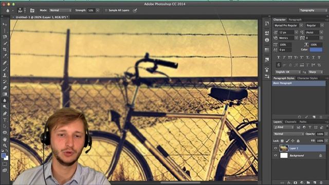 Палец в фотошоп Blur и Sharpen смотреть онлайн