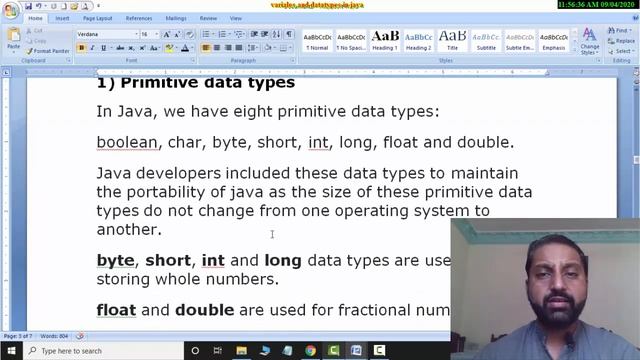 Java Variables And Data Types | Variables And Data Types In Java Programming | Java Tutorial смотреть онлайн