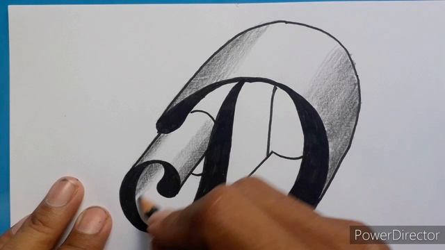 3d Drawing Letter D On Flat Paper / How To Write Art For Beginners With Pencil - Marker / Easy Tric смотреть онлайн