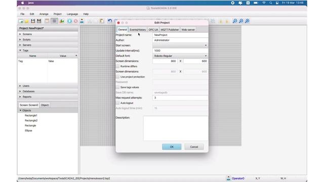Lesson 4.4. SCADA for beginners. Project menu. смотреть онлайн