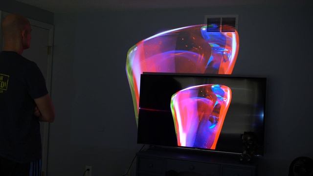 $500 PROJECTOR Vs TV For Living Room — Daytime Viewing NO SCREEN