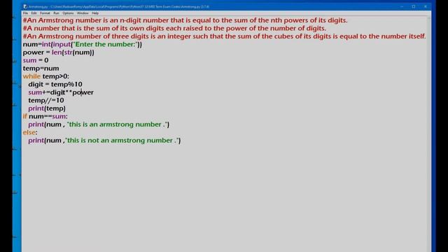 Armstrong Number In Python | Bangla | EDGE AIUBian | Python Programming Video | смотреть онлайн