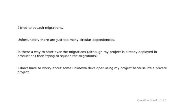 Django : django, squash migrations, too many circular dependencies смотреть онлайн