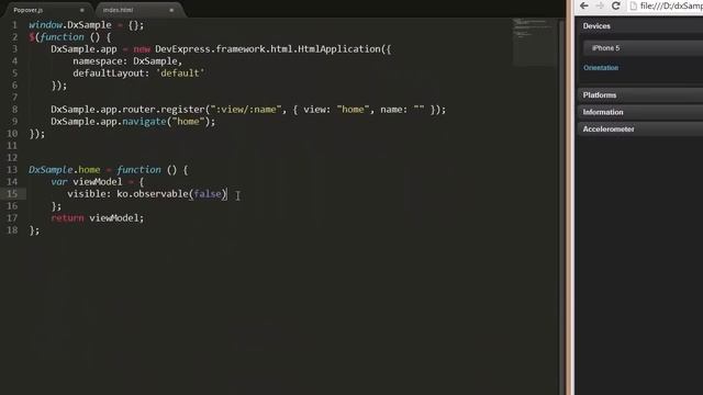 DevExpress DevExtreme: HTML5 Popover смотреть онлайн