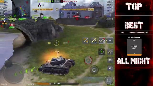 ТЕСТИМ ПЛАНШЕТ | ВЕТКА B-C 25T (Часть 2) | Tanks Blitz смотреть онлайн