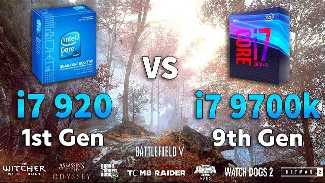 I7 920 Vs I7 9700K Test In 8 Games