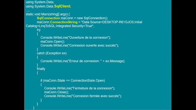 DotNet Chapitre5: ADO.NET (1/3) смотреть онлайн