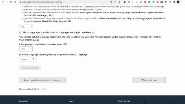 How to calculate CRS scores for Express entry/permanent residency into Canada | Step by Step guide смотреть онлайн