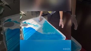 КАК ЗАЛИТЬ СТОЛ ЭПОКСИДНОЙ СМОЛОЙ СВОИМИ РУКАМИ ЗА 2 МИНУТЫ. Урок номер 3