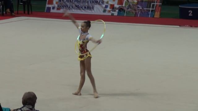 Менжинская Диана, 2003, обруч. Первенство Москвы, январь, 2015 смотреть онлайн