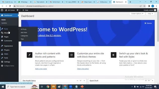AHCAREER Online Digital Markering Course Wordpress Install смотреть онлайн