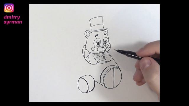 How to draw Funtime Freddy, FNAF Funko Racers, Как нарисовать Фантайм Фредди, ФНАФ Фанко Гонки смотреть онлайн