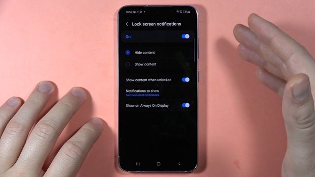 Samsung Galaxy S23 FE: Turn On/Off Lock Screen Notifications #s23fe