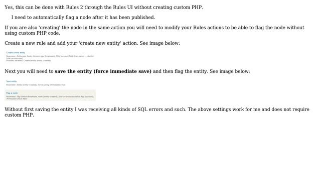 Drupal: How to use the Rules module to flag a node that has just been created? (3 Solutions!!) смотреть онлайн