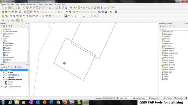 QGIS CAD Tools For Editing