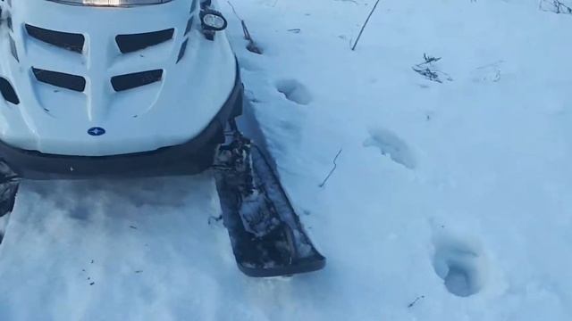 Покатушки на снегоходе Polaris WideTrack LX 500 смотреть онлайн