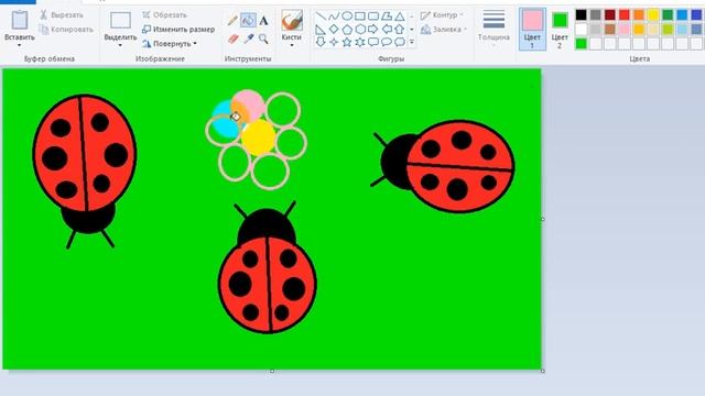 Как нарисовать божью коровку поэтапно смотреть онлайн