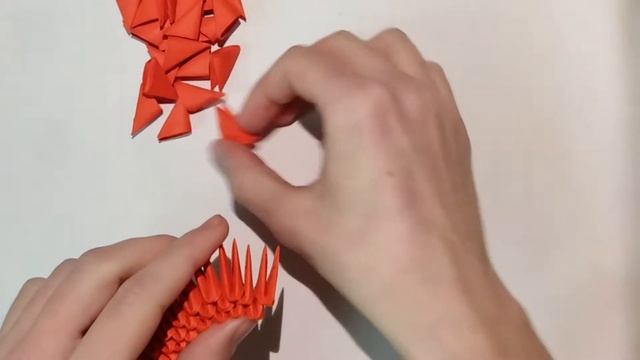 Модульное оригами (4) Малина. фигурка смотреть онлайн