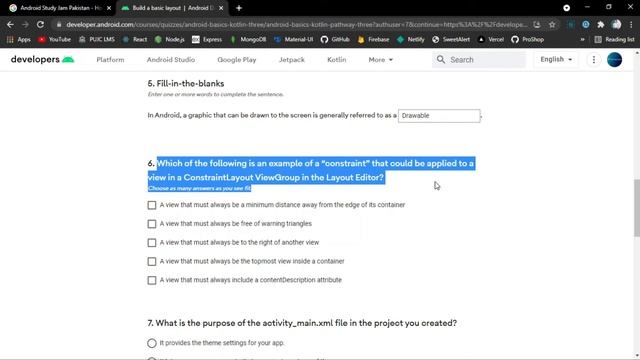 Build A Basic Layout Quiz Answers | Kotlin Basics Quiz Answers | AndroidSeekho Quiz Answers смотреть онлайн