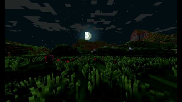 Minecraft 1.1 using GL Shader mod - Default Texture Pack night Time смотреть онлайн