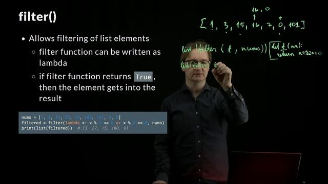 Python (eng) - Helper functions filter() and map() смотреть онлайн