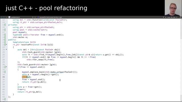 just C++ - pool refactoring смотреть онлайн