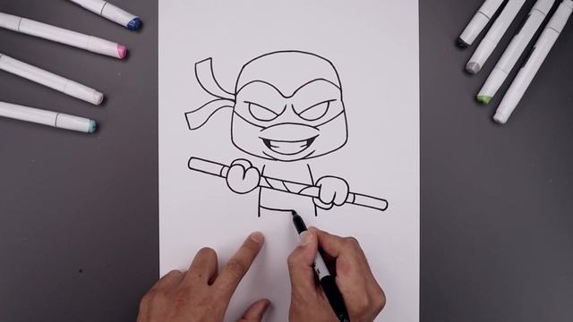 How To Draw Donatello | Teenage Mutant Ninja Turtles смотреть онлайн