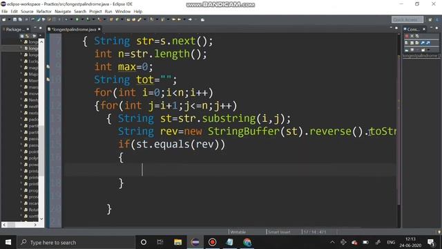 Longest Palindrome Substring | Solution Solved Using JAVA | Any doubts post the comments смотреть онлайн